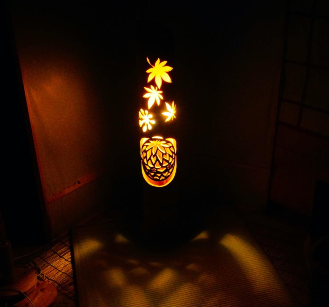 竹ランプ　〜〜紅葉狩〜〜　竹灯籠　竹灯り　癒し