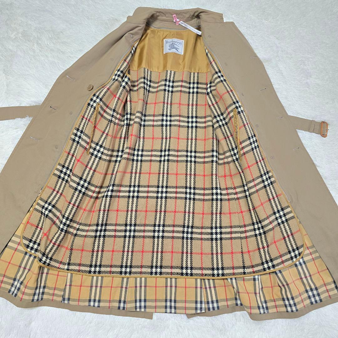 美品✨バーバリー トレンチコート ライナー付き ノバチェック 白タグ
