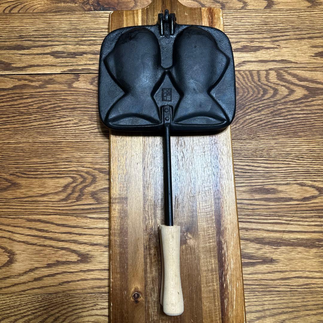 平*様 希少　盛栄堂　及源鋳造　OIGEN オイゲン　南部鉄器　2丁たい焼き器