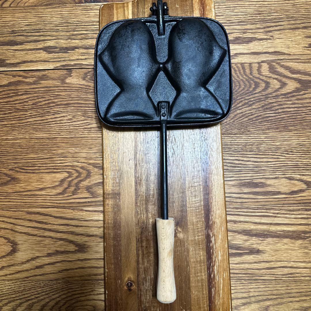 平*様 希少　盛栄堂　及源鋳造　OIGEN オイゲン　南部鉄器　2丁たい焼き器