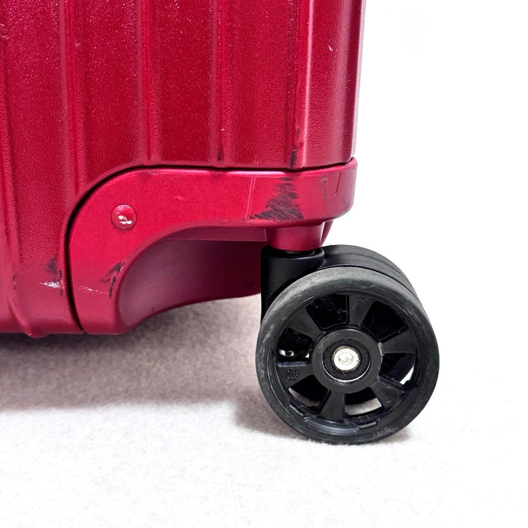 4輪　RIMOWA サルサ　レッド 大容量　赤　キャリーケース　リモワ
