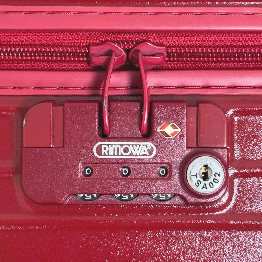 4輪　RIMOWA サルサ　レッド 大容量　赤　キャリーケース　リモワ