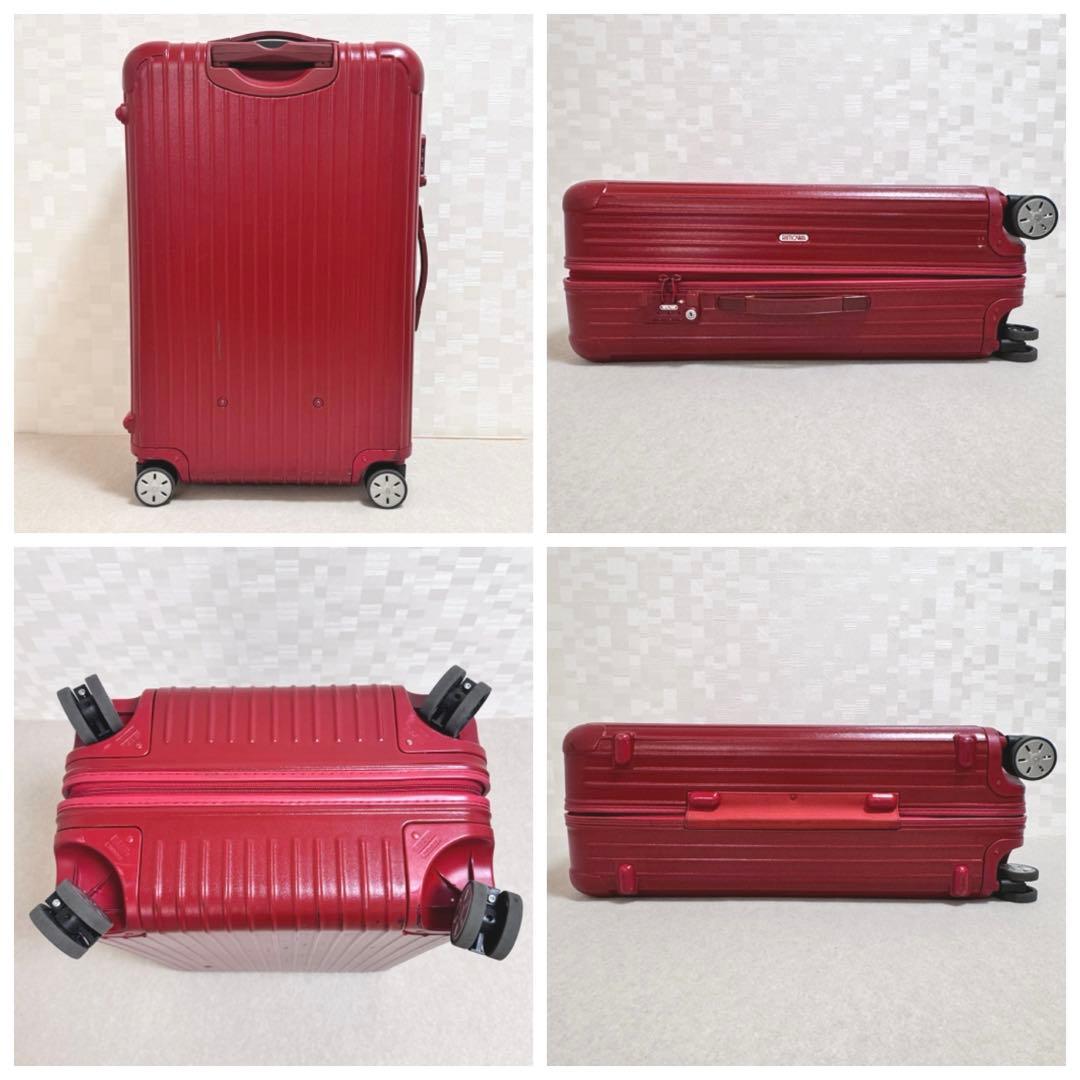 4輪　RIMOWA サルサ　レッド 大容量　赤　キャリーケース　リモワ