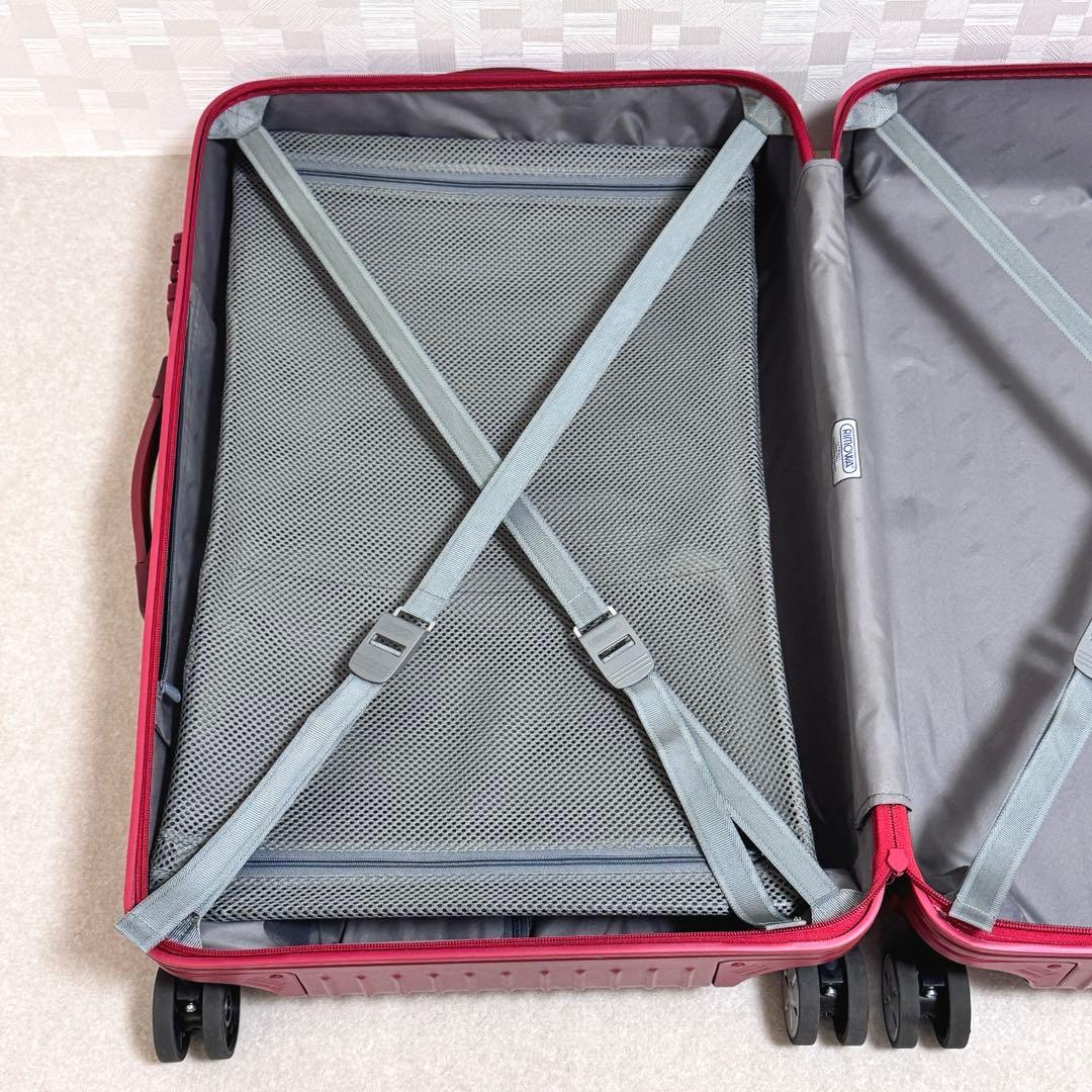 4輪　RIMOWA サルサ　レッド 大容量　赤　キャリーケース　リモワ