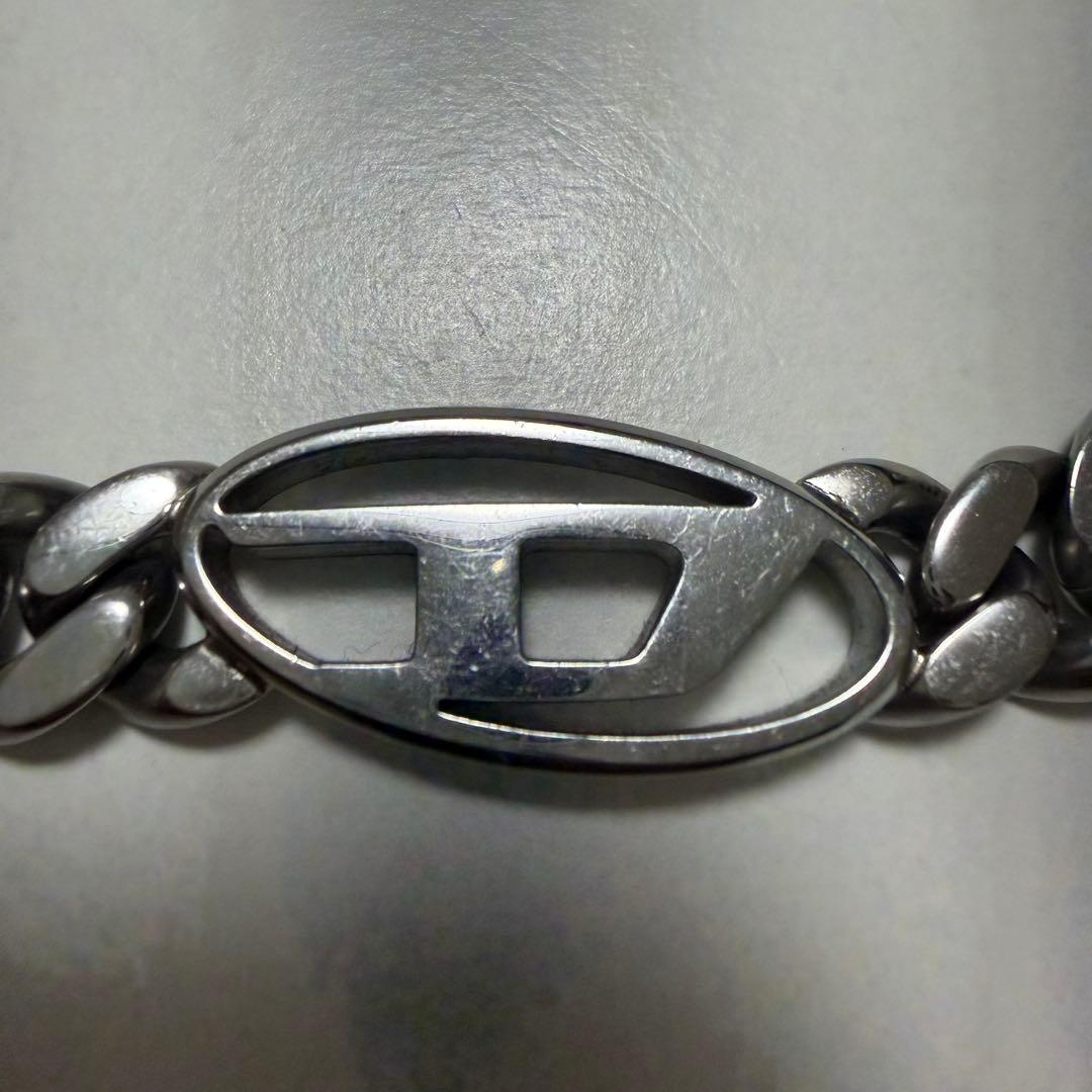 DIESEL ステンレススチールチェーンネックレス Dx1433