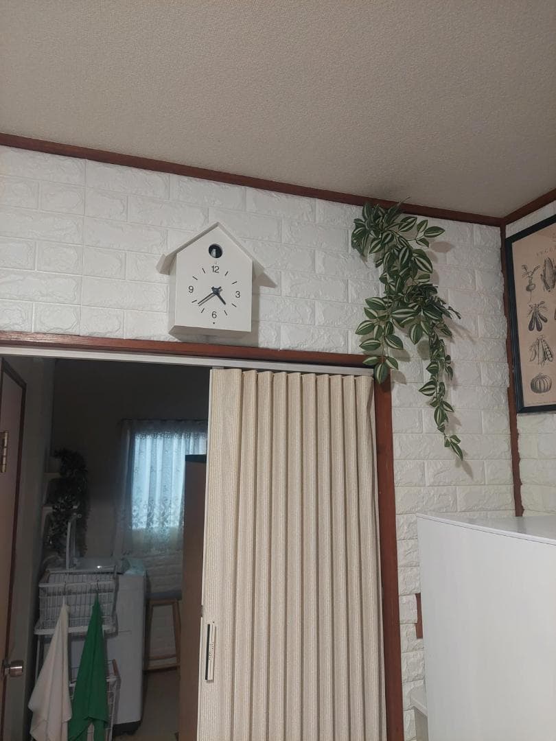 無印良品 鳩時計 白 大 幅255×奥行125×高さ267mm MJ-CCWpo