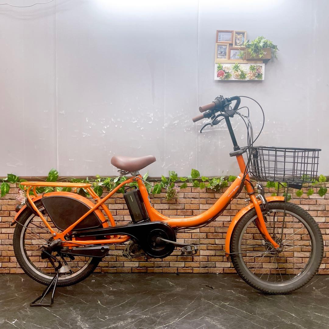 【87】電動自転車 YAMAHA PAS Babby オレンジ 20インチ
