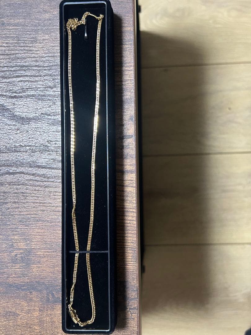 K18 6面カット ネックレス 50cm 約10g