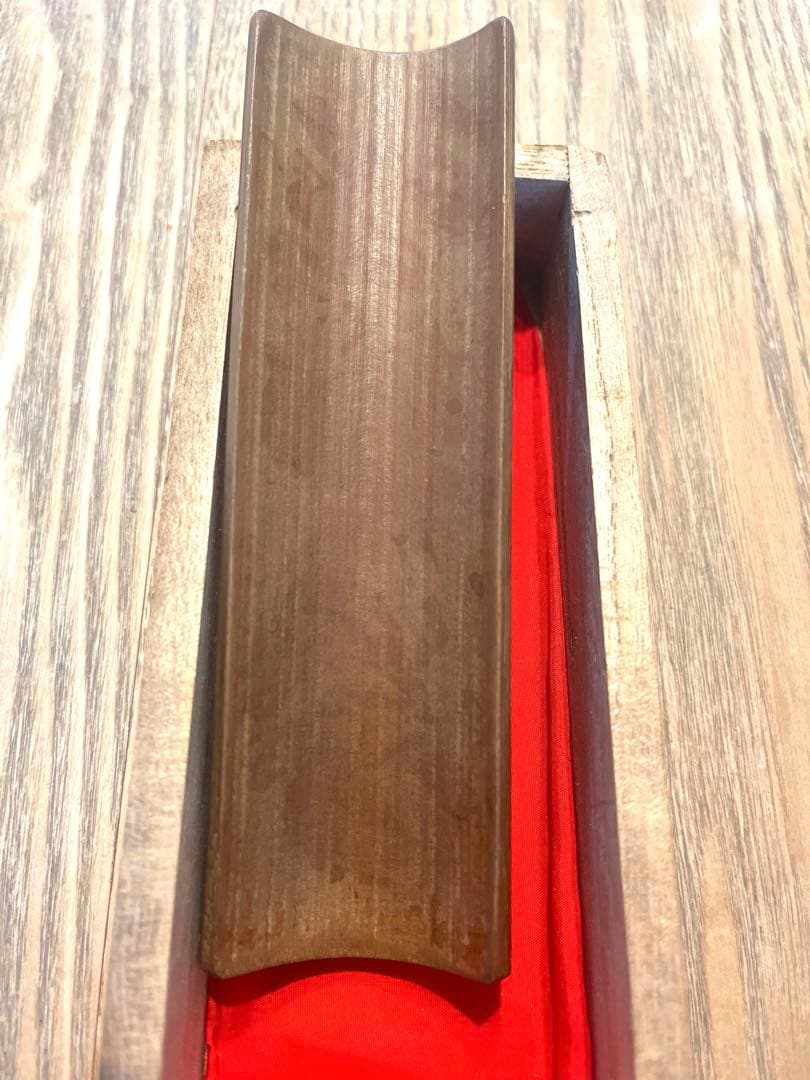 茶道具 竹製 茶量　木箱付き