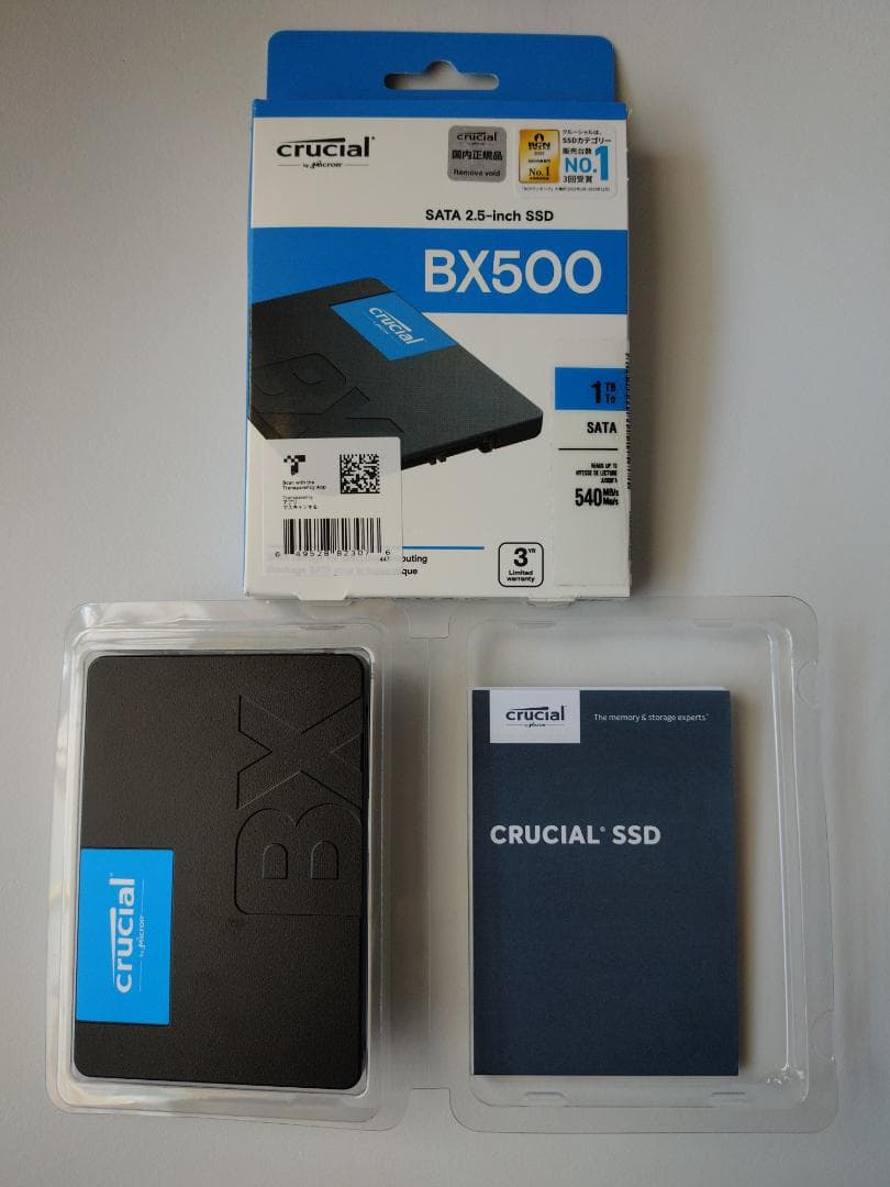 内蔵型SSD Crucial 1TB SATA SSD CT1000BX500SSD1JP
