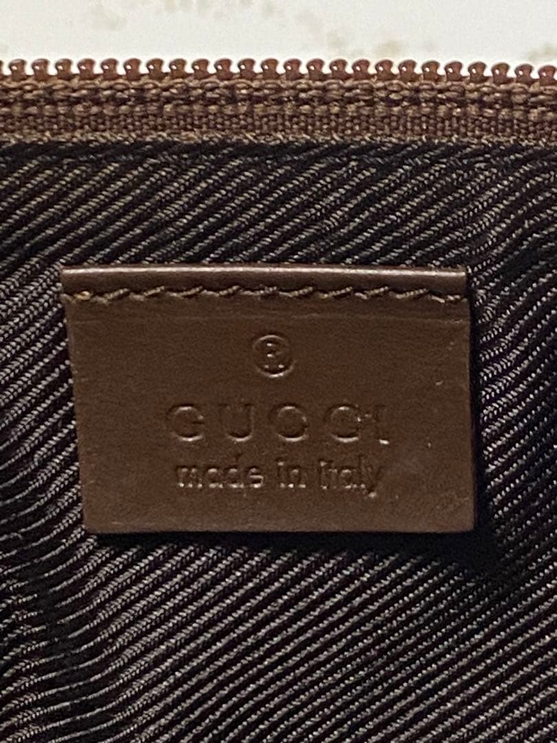 GUCCI GGパターン ポーチ ベージュ/ブラウン