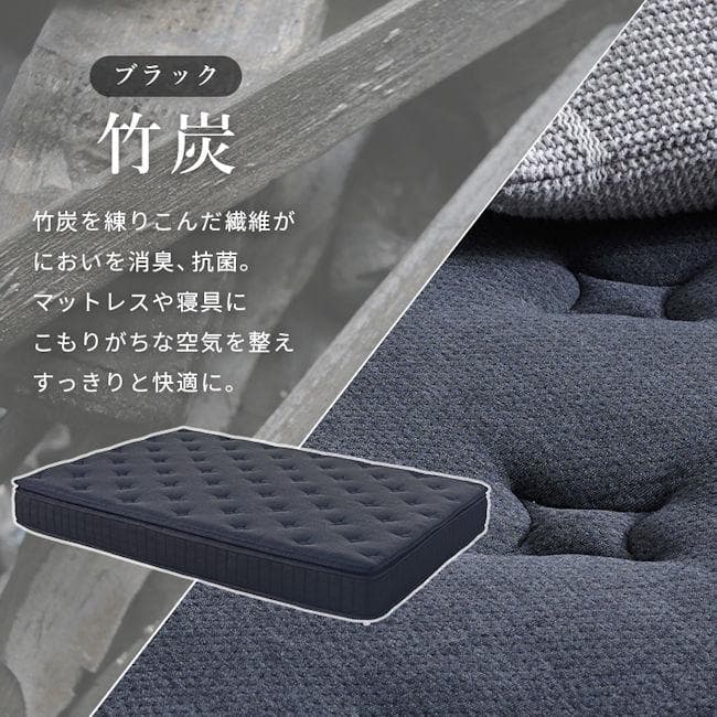 ピロートップ付ポケットコイルマットレス セミダブル 極厚23cm（446）