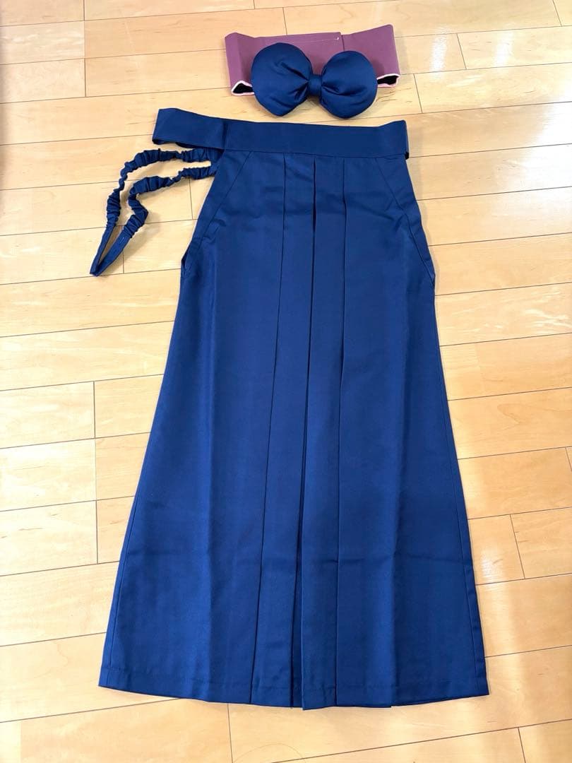 美品　キャサリンコテージ　着付け簡単レース袴　肌襦袢　髪飾りセット160cm