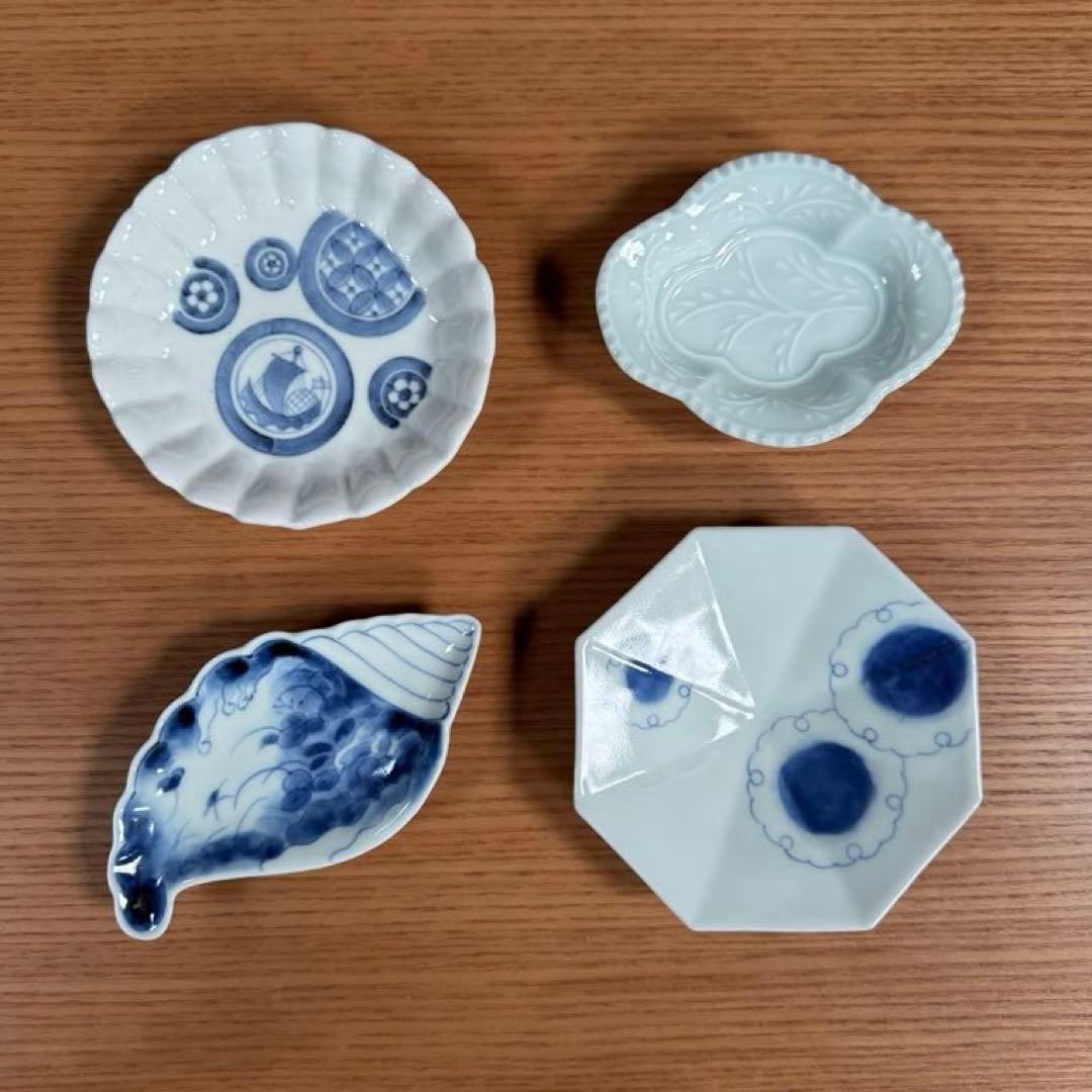 有田焼 李荘窯 手塩皿 4枚セット☆ 豆皿 小皿
