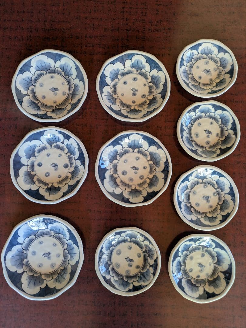 色鍋島　伊万里　魯山窯の小皿・中皿　5枚ずつ10枚セット