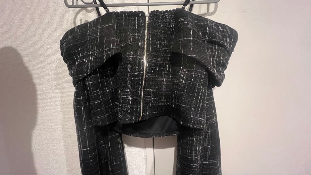 ももんが lip service リボンオフショルロングスリーブトップス
