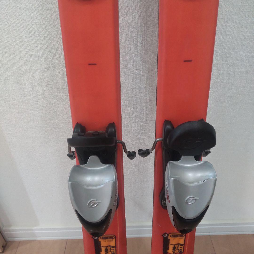 Atomic スキー板 １４８cm オレンジ色 バインディング付き