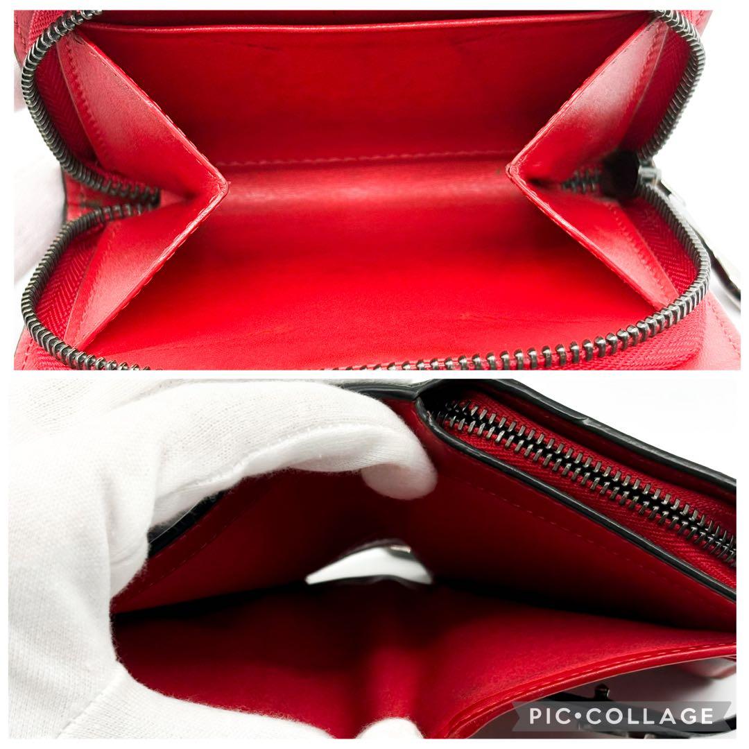 クリスチャン ルブタン パロマ 2つ折り 財布 レッド✖️ブラック