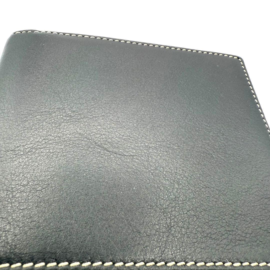 ダンヒル dunhill 二つ折り財布 レザー L2G230A ブラック