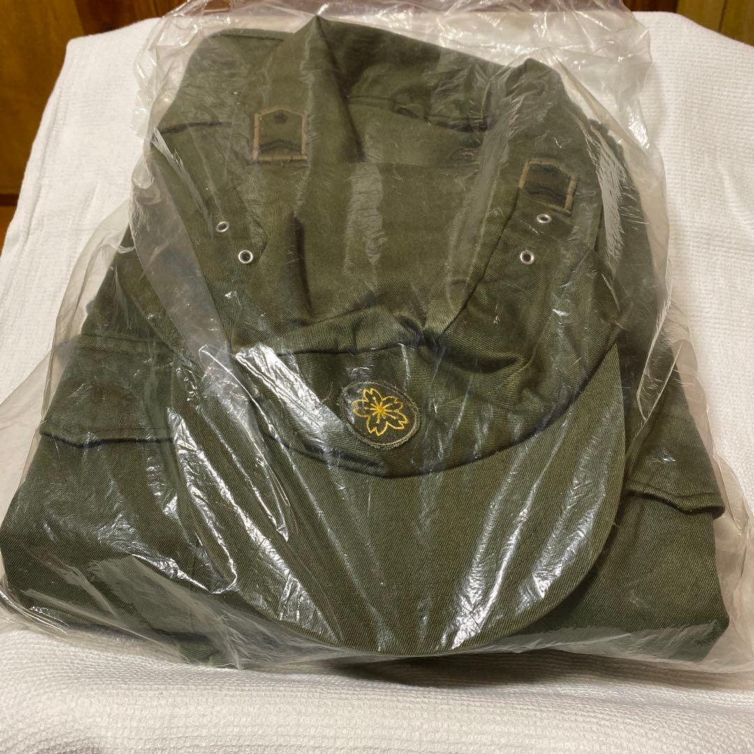 【未使用】防衛庁作業服ズボン.陸1号、フリーサイズジャケット、CAP、3点セット