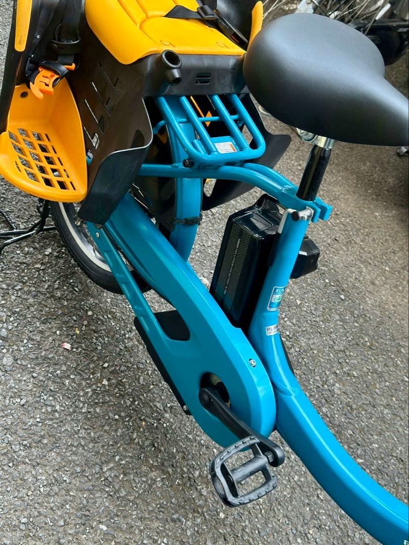 Pas babby 電動アシスト自転車 青 バスケット付き