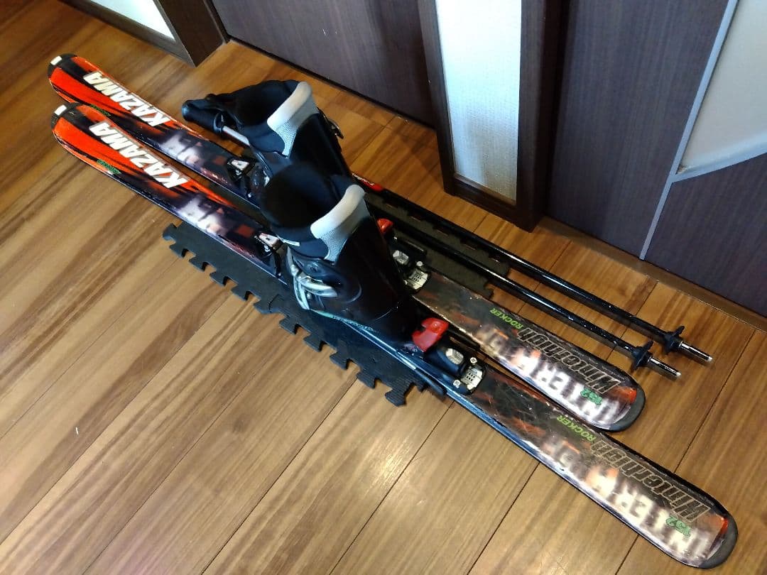 お買い得品❗️KAZAMA 男女兼用/スキーセット・メンテ・WAX済み✔