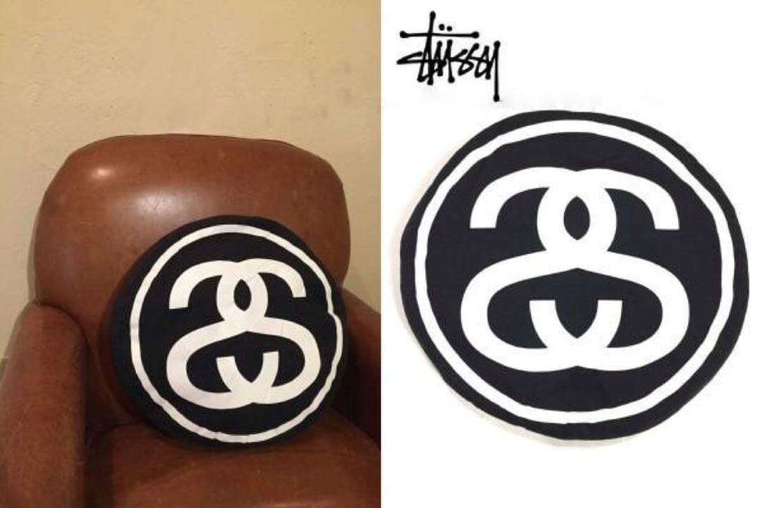 STUSSY ステューシー シャネルロゴSSLNKCRCLCSN クッション