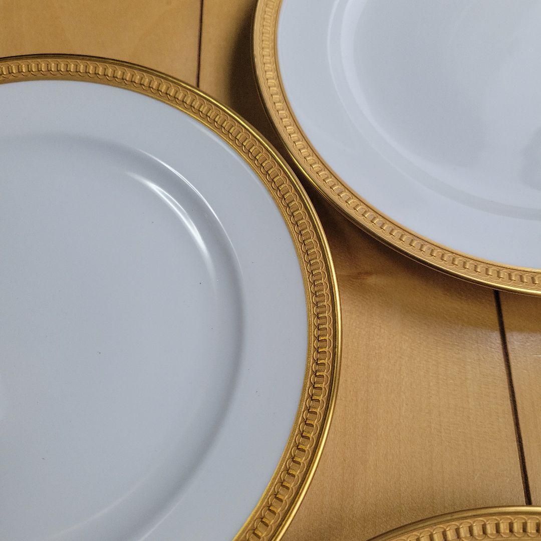 大倉陶園⑧クラウンエンボス　デザート皿5枚セット