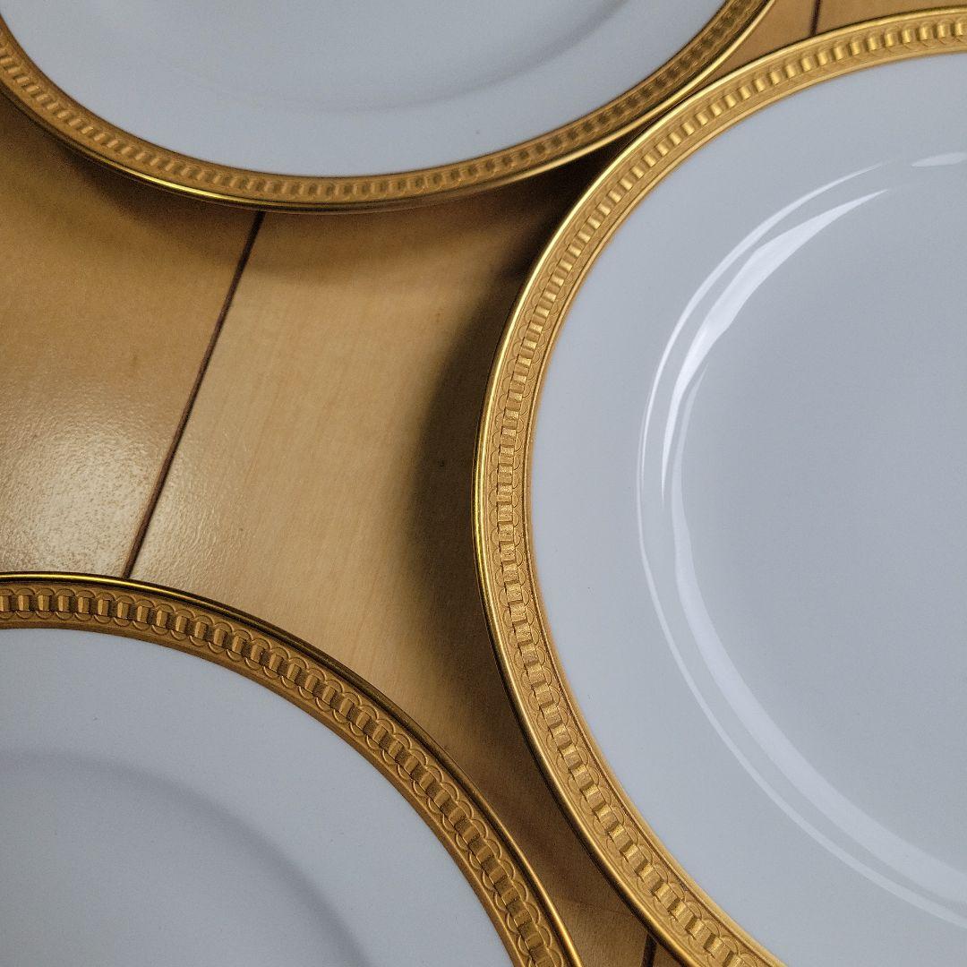 大倉陶園⑧クラウンエンボス　デザート皿5枚セット