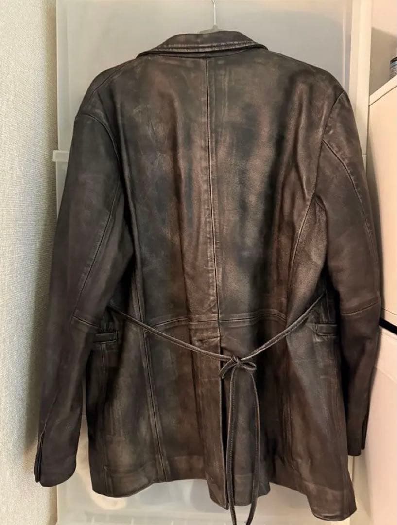 値下げMAISON SPECIAL LeatherTailored Jacket