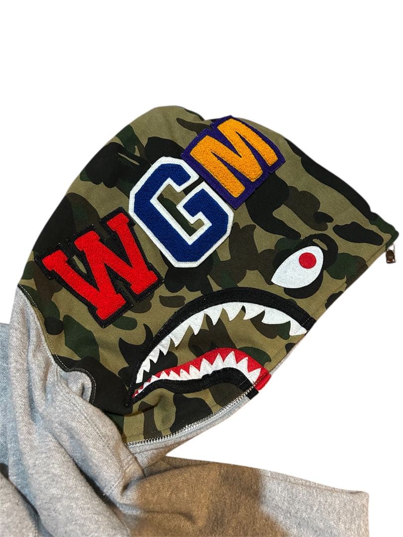 A Bathing Ape シャークフードパーカー M