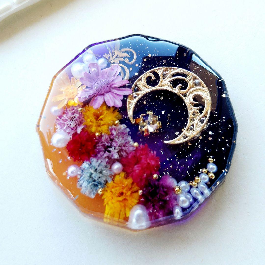 【1632】レジン　ハロウィン　ヘアゴム　ポニーフック　ブロ―チ　ハンドメイド