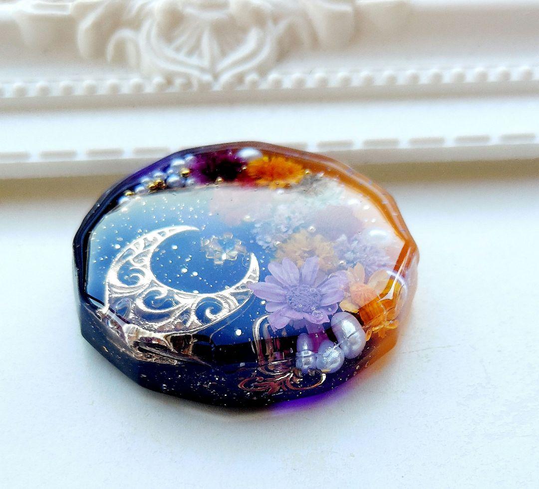 【1632】レジン　ハロウィン　ヘアゴム　ポニーフック　ブロ―チ　ハンドメイド