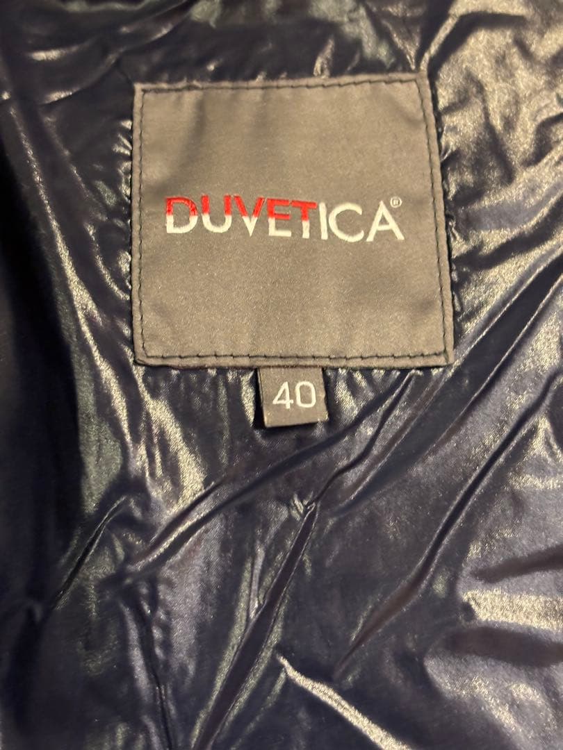 #DUVETICA#ネイビーフード付き#レディース#ダウンジャケット#40M