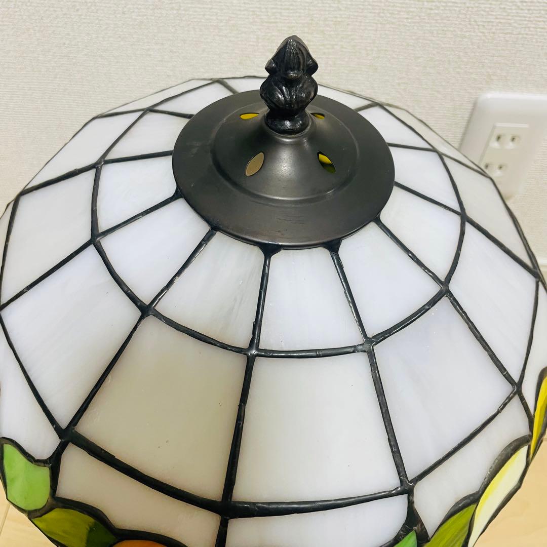 ステンドグラスランプ 花柄 卓上ランプ アンティーク ヴィンテージ フラワー