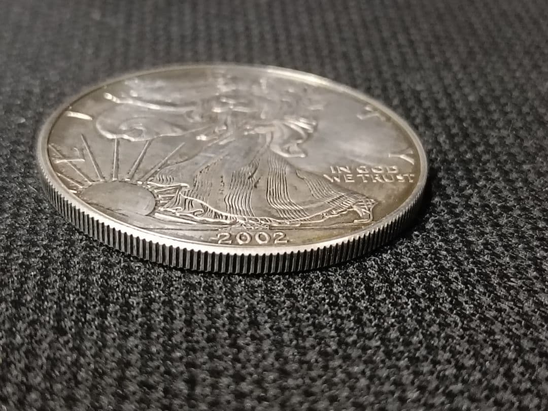 2002年 アメリカ イーグル銀貨 1ドル