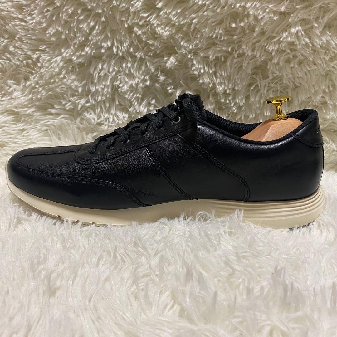✨定3.2万✨コールハーングランドクロスコートランナーmensレザースニーカー黒