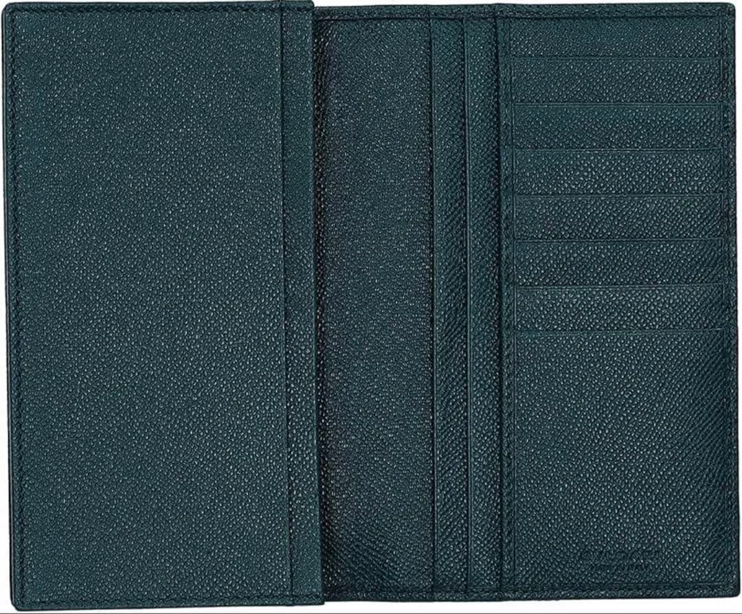 BVLGARI ブルガリ 282102 小銭入れ付 長財布 (グリーン系) 新品