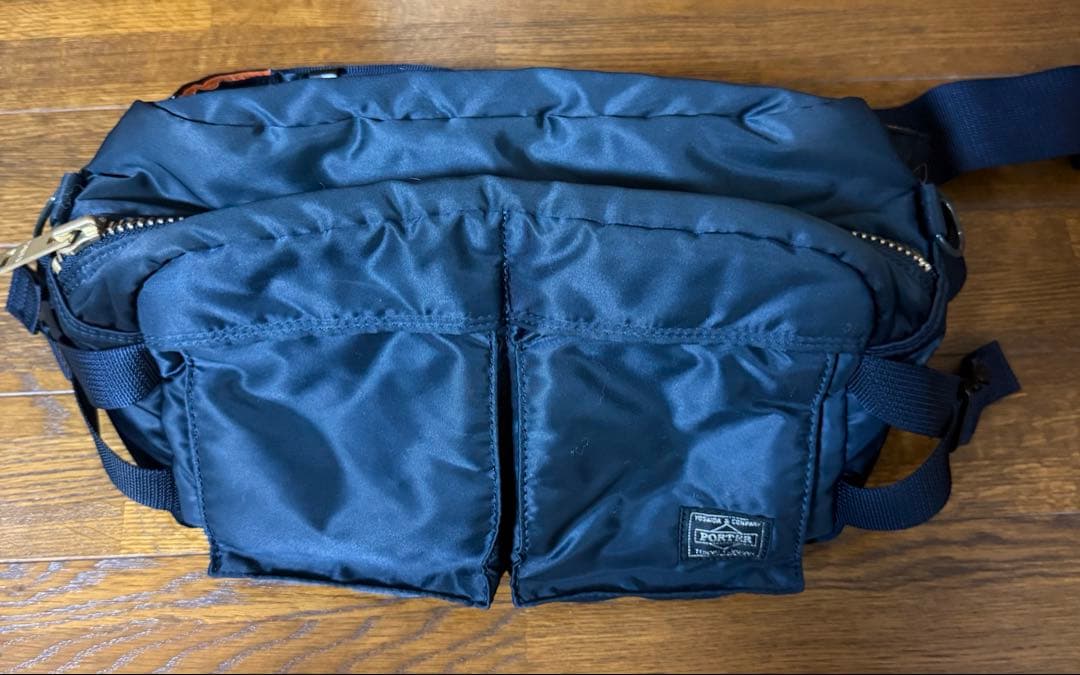 【希少】PORTER / ポーター タンカー ウエストバッグ アイアンブルー