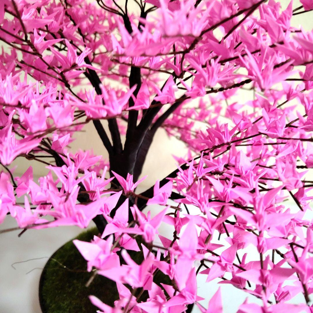 折り鶴盆栽(河津桜盆栽)No.51