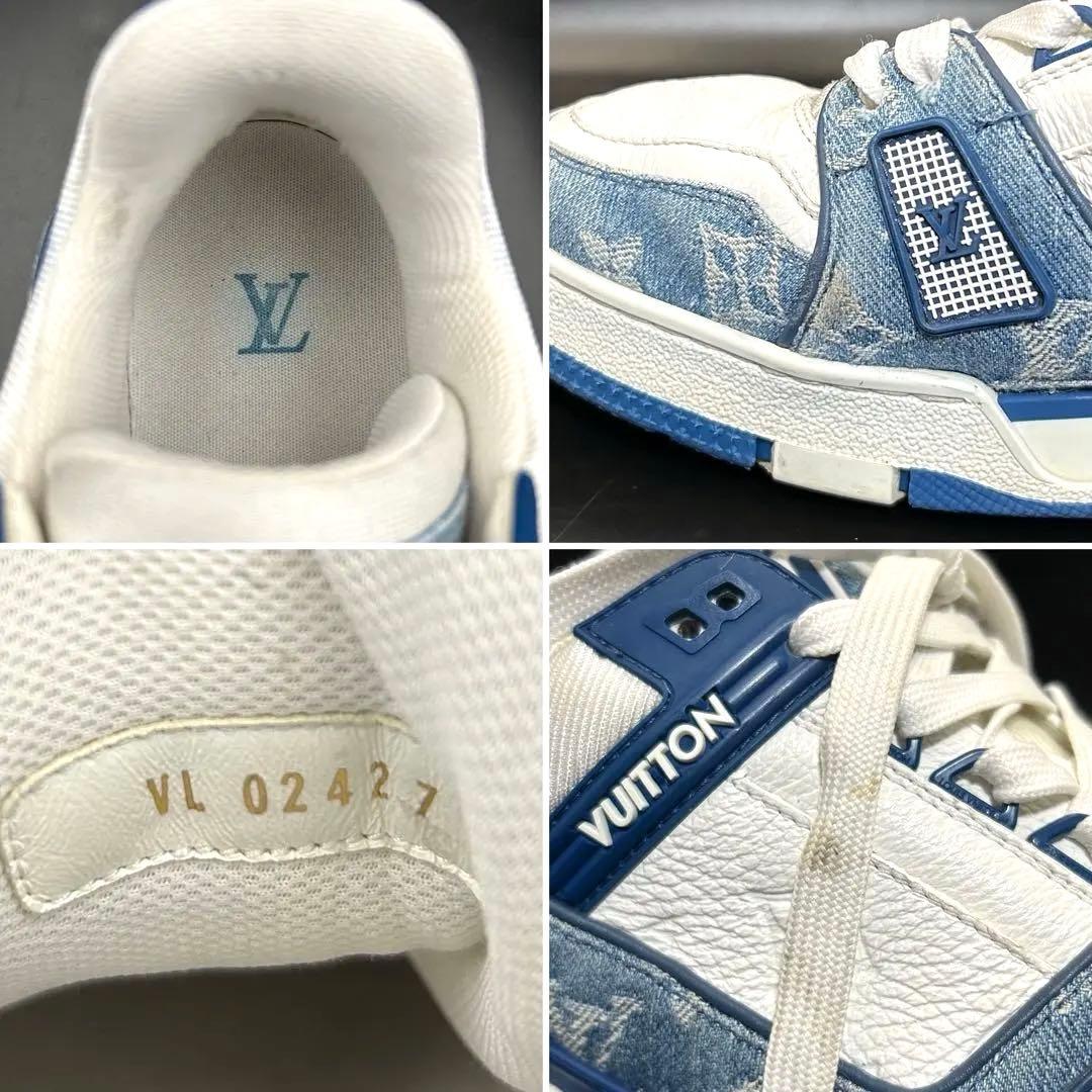 【美品】ルイヴィトン LVトレイナーライン スニーカー モノグラム メンズ 7