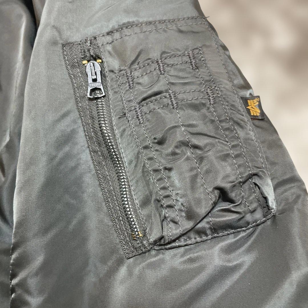 ま*し様 90s USA製ALPHA INDUSTRIES MA-1 フライトジ