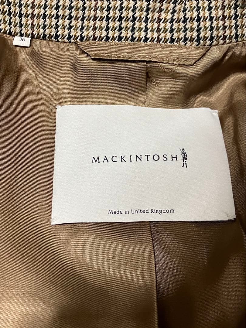 マッキントッシュ ビームスエフ別注 ダンケルド ガンクラブ ステンカラー コート