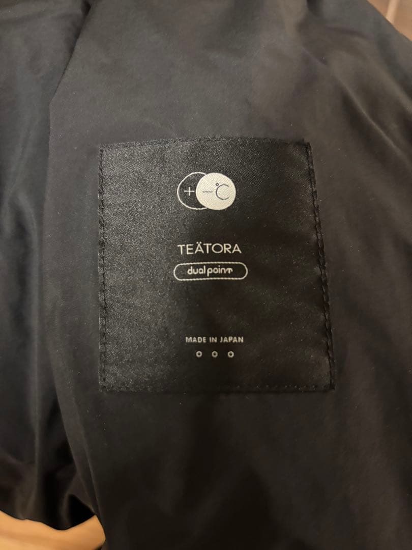 ジャケット・アウター TEATORA WALLET COAT dual point 3 BLACK