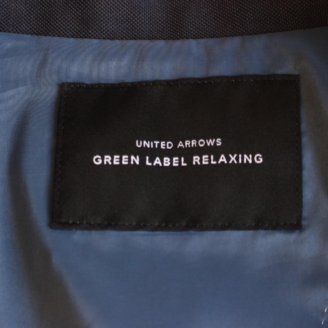 Green label relaxing Dギザミースーツ L ノーカラー 紺色