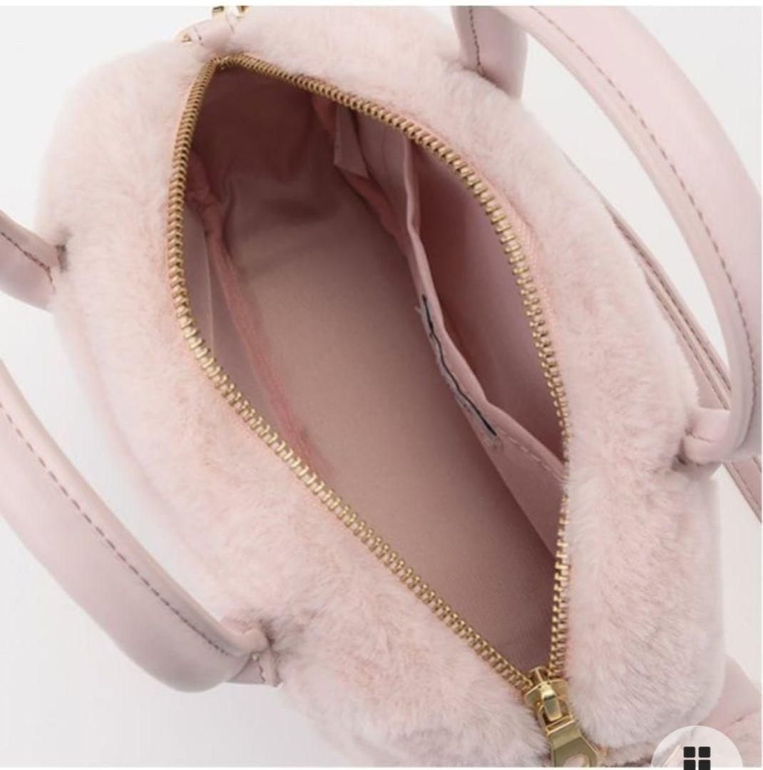 kate spade new york ファー ショルダーバッグ 猫チャーム