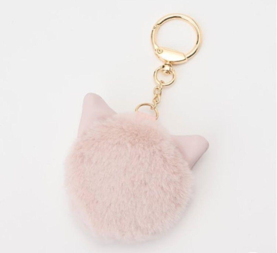 kate spade new york ファー ショルダーバッグ 猫チャーム