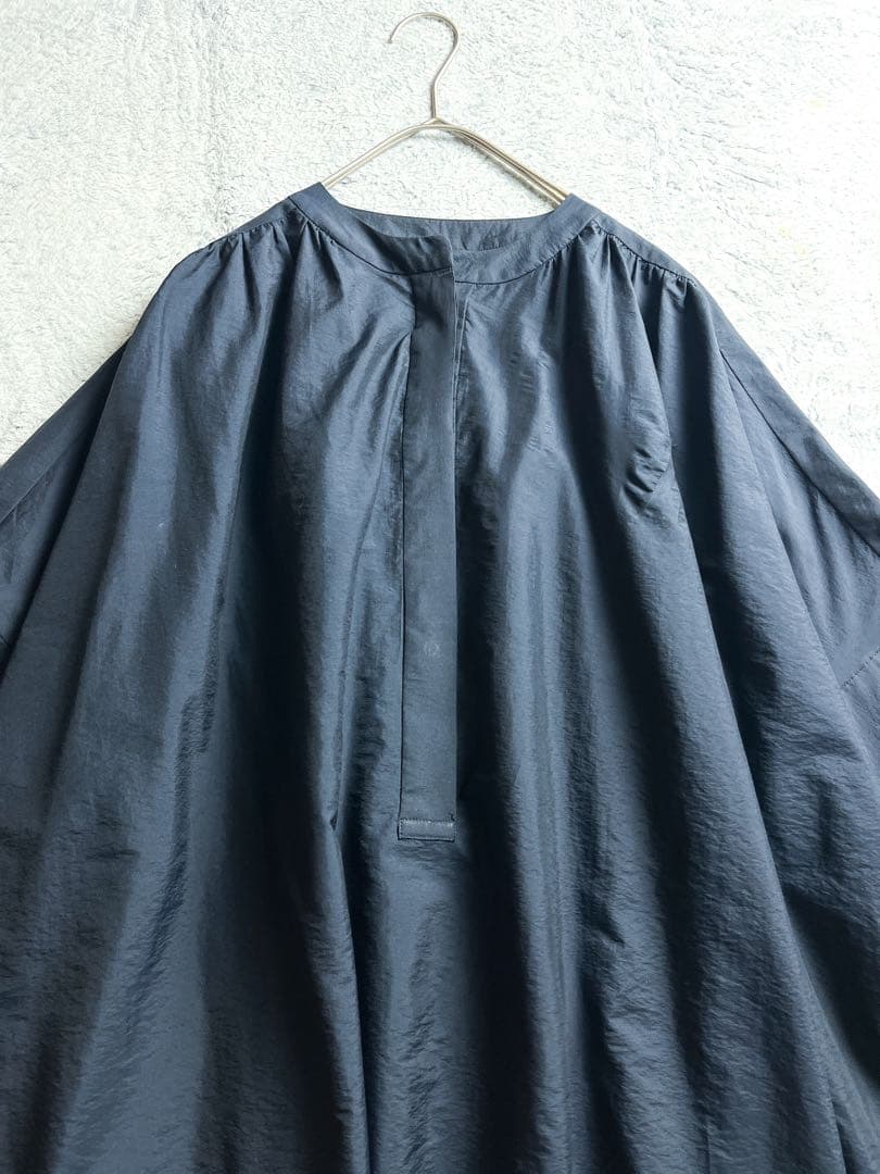 【HOUSE OF LOTUS】コットン混 バンドカラースキッパーシャツ M