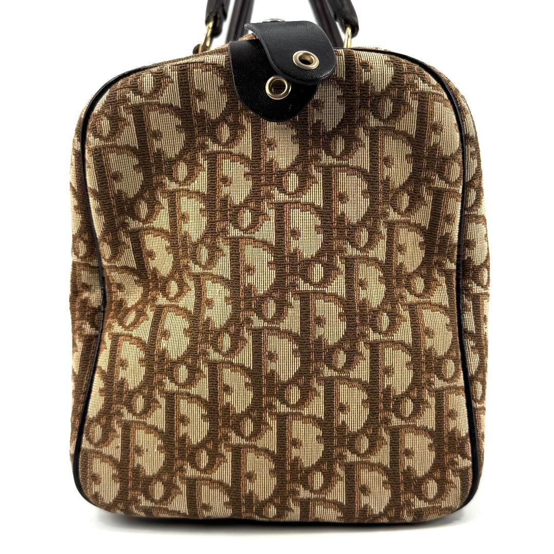 【美品】 Christian Dior トロッター キャンバス ボストンバッグ