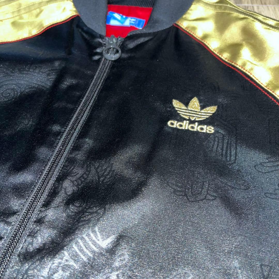 【稀少】 old adidas スカジャン 総柄